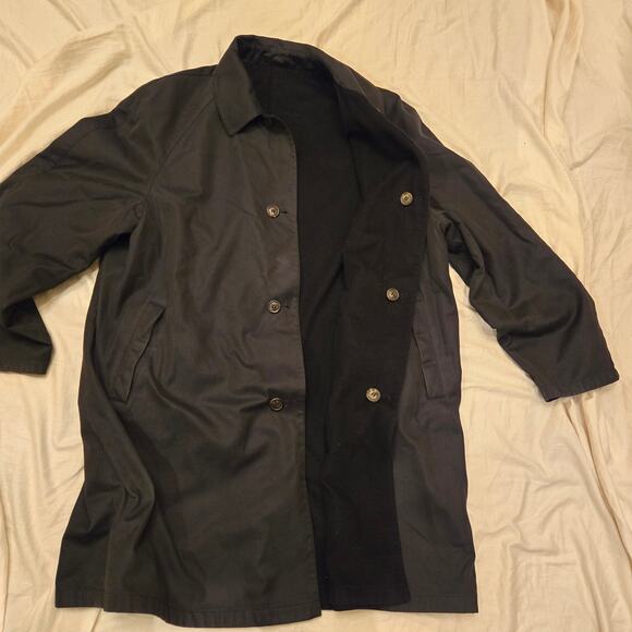 Salvatore Ferragamo Reversible Coat No Size Tag Gray/Black Made in Italy *read* - Picture 13 of 14